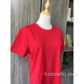 T-shirt pesante a maniche corte in cotone multicolore